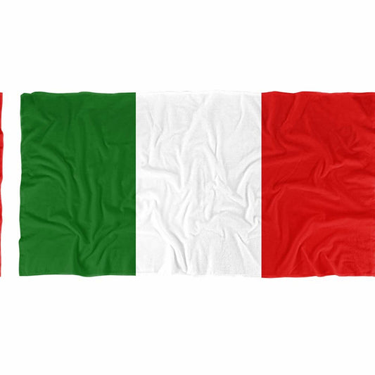 Italian Flag Beach Towel 30" x 60"