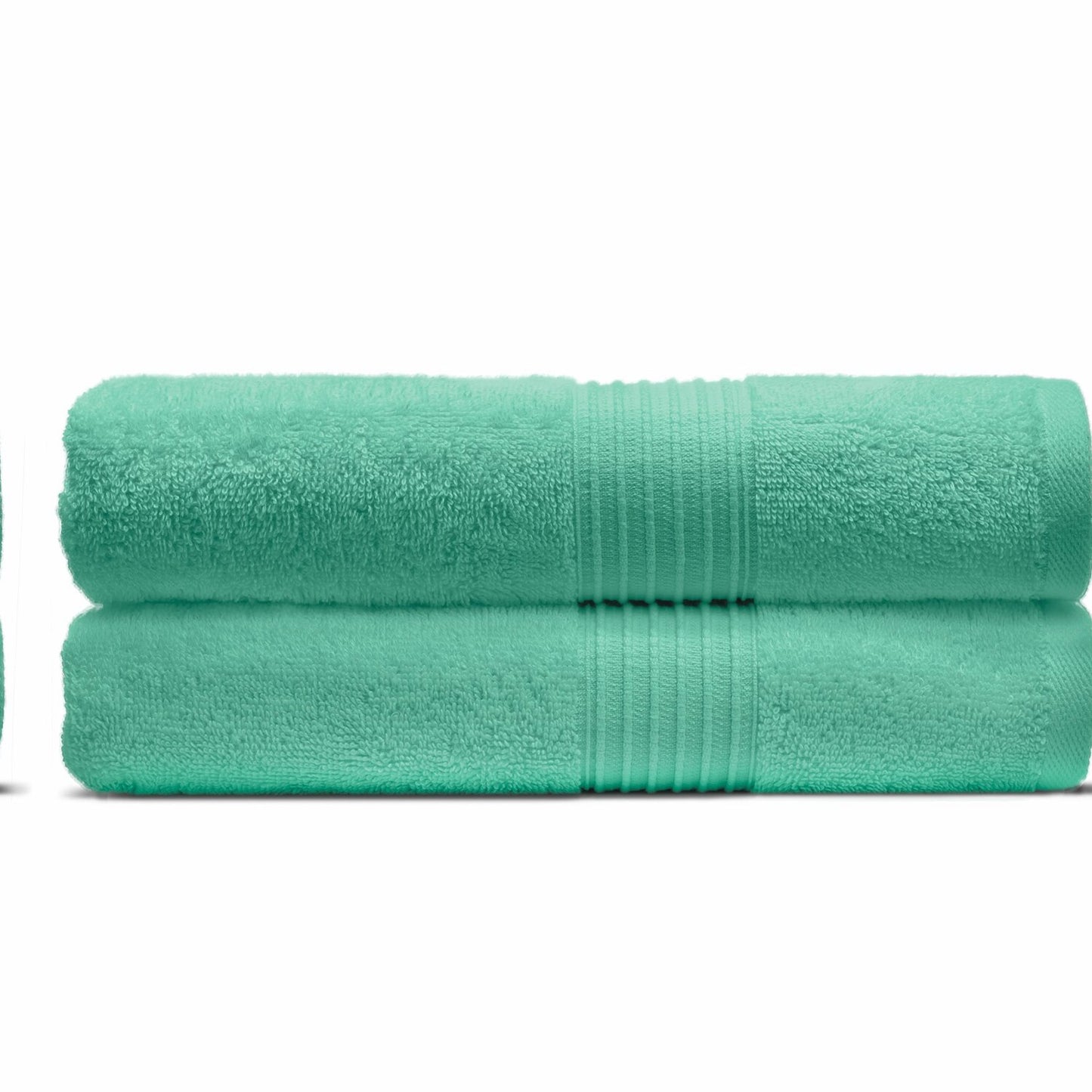 2-Pack Turquoise Cotton Bath Towels