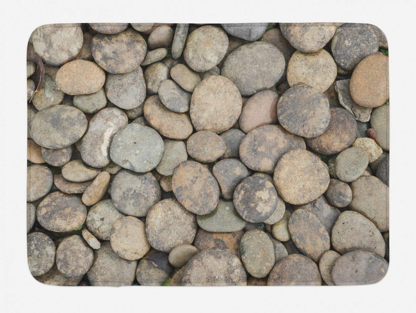 River Rock Bath Mat Multicolor 30.2" x 20"