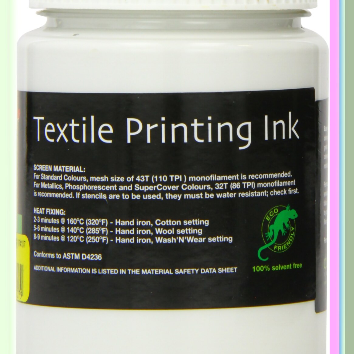 AquaWhite Fabric Ink 300ML White Screenprinting