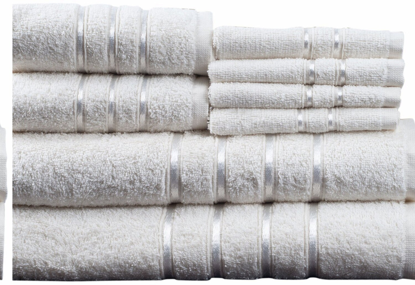 8 Piece Cotton Plush Bath Towel Set