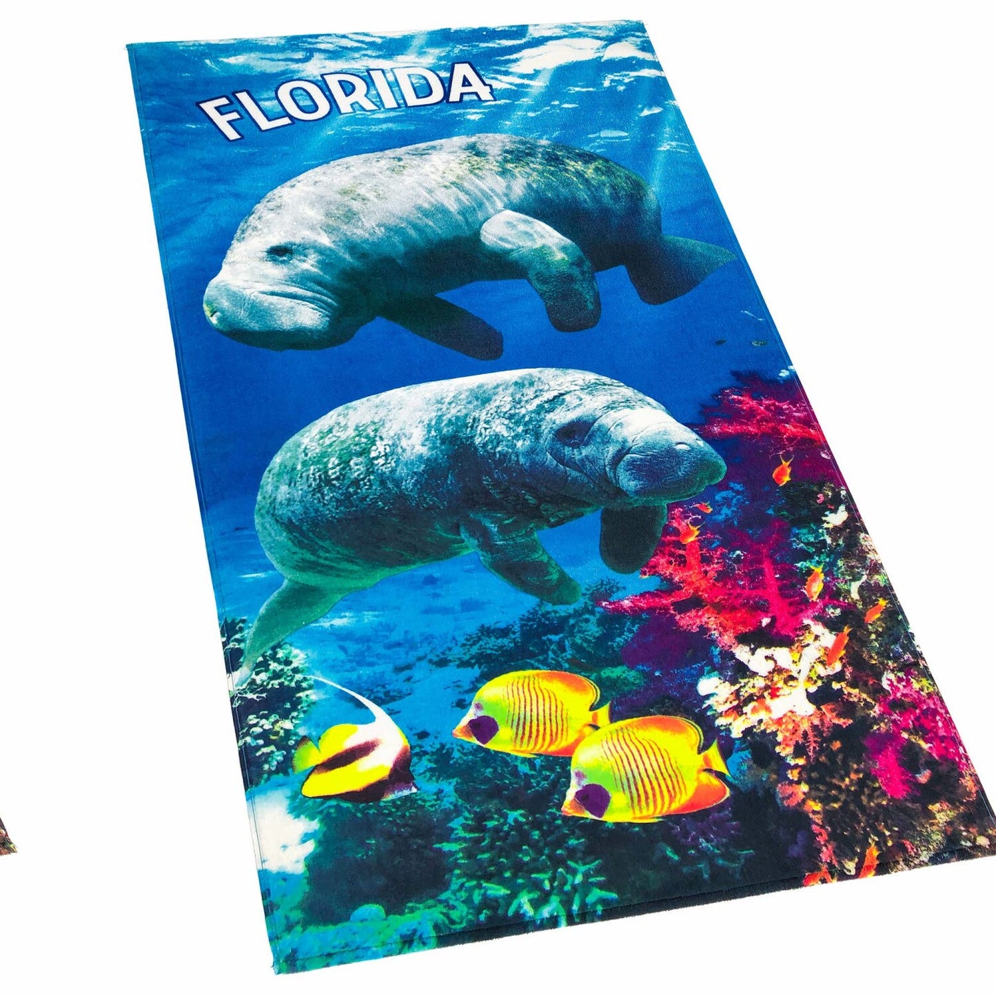 Florida Manatees Beach Towel 30 x 60 inches
