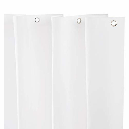 Medium Weight White PEVA Shower Curtain Liner 70" x 72"