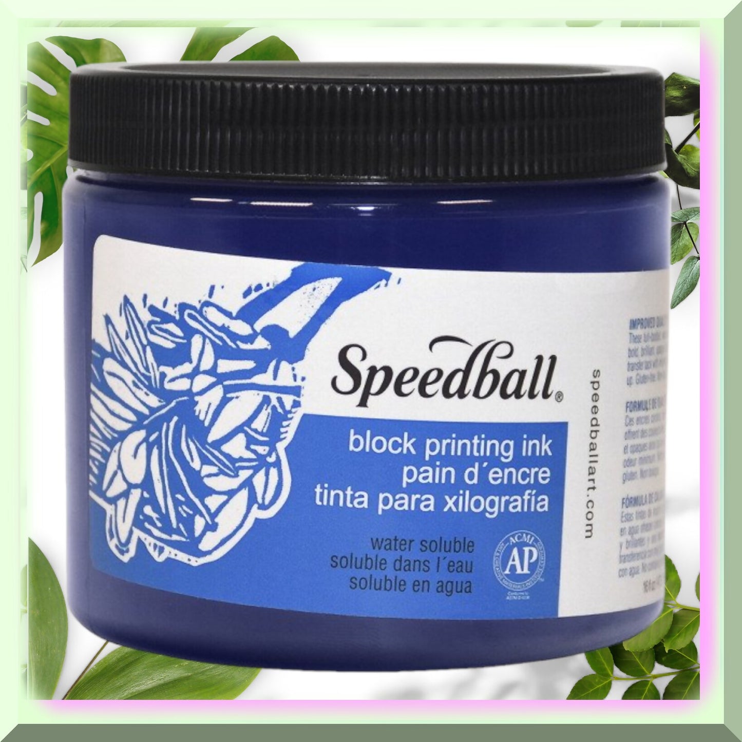 Violet Water-Soluble Block Printing Ink 16oz