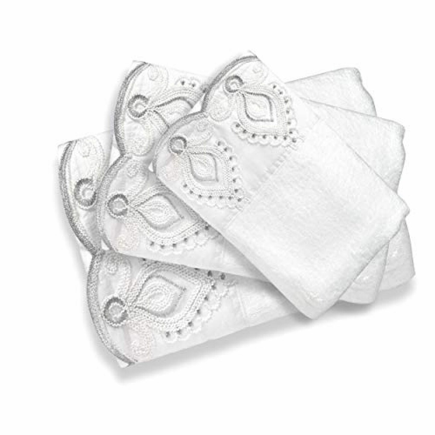 3PC White Towel Set
