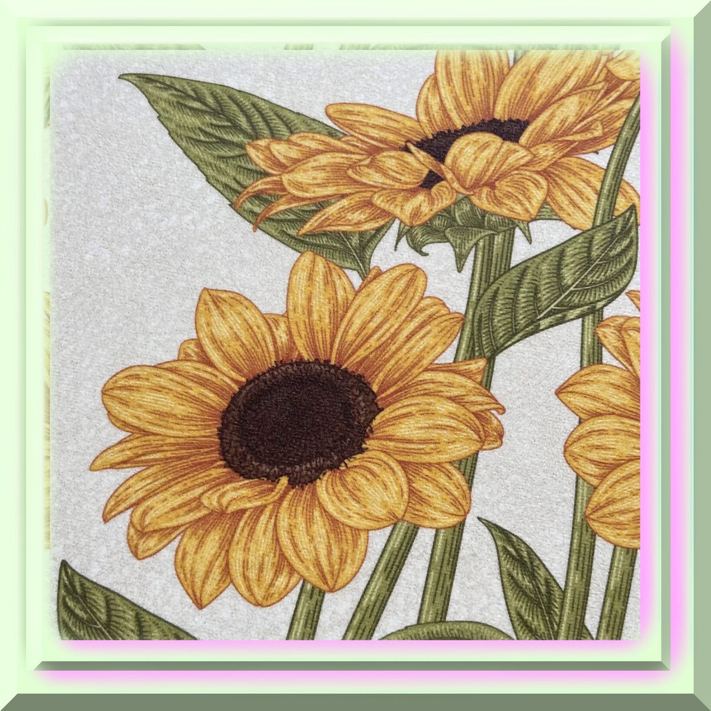 Floral Bathroom Contour Rug 21.6''19.6''