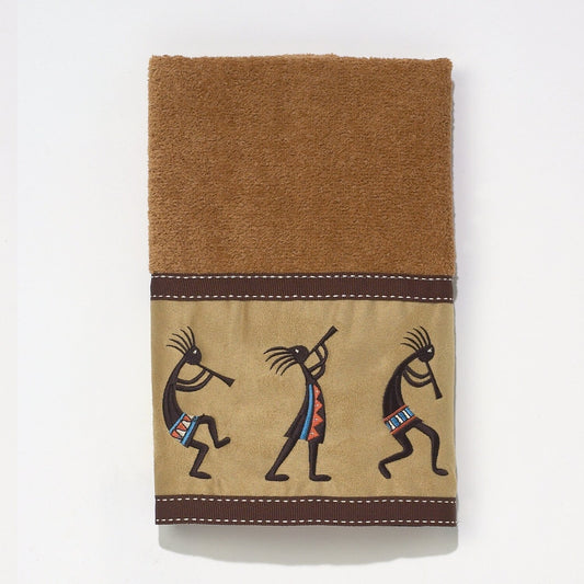 Kokopelli Hand Towel Nutmeg 30"x16"