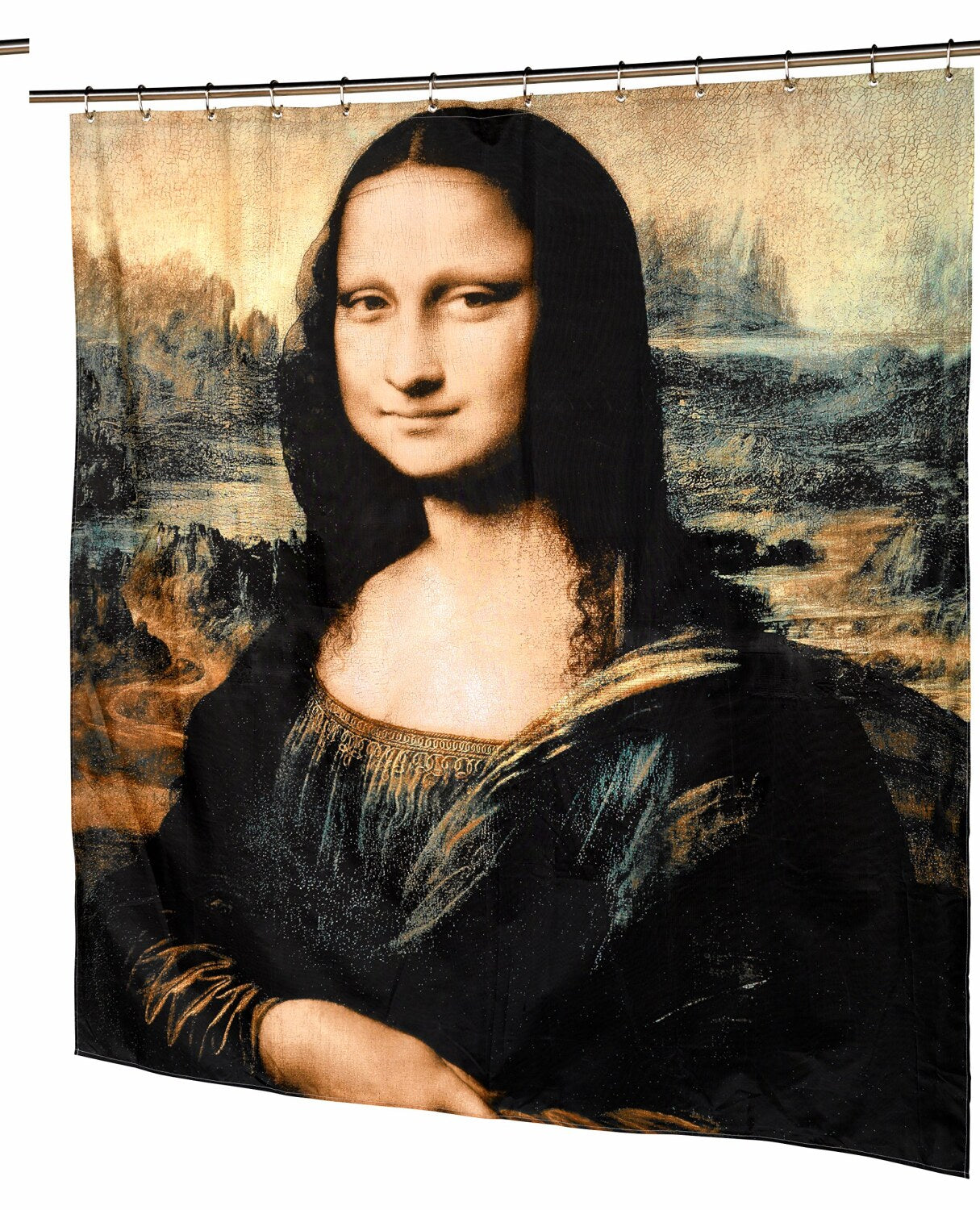 Mona Lisa Fabric Shower Curtain 70x72"