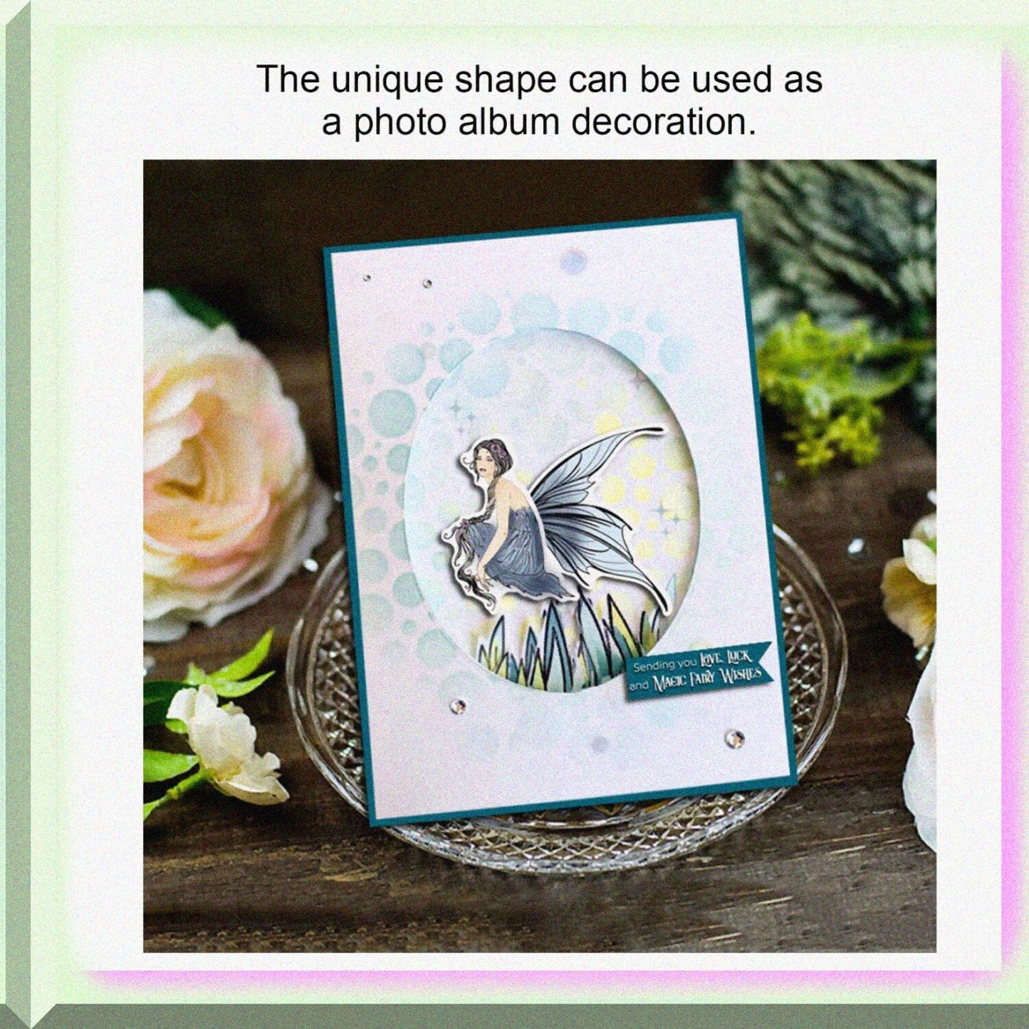 Flower Fairy Clear Stamps with Cutting Die Set