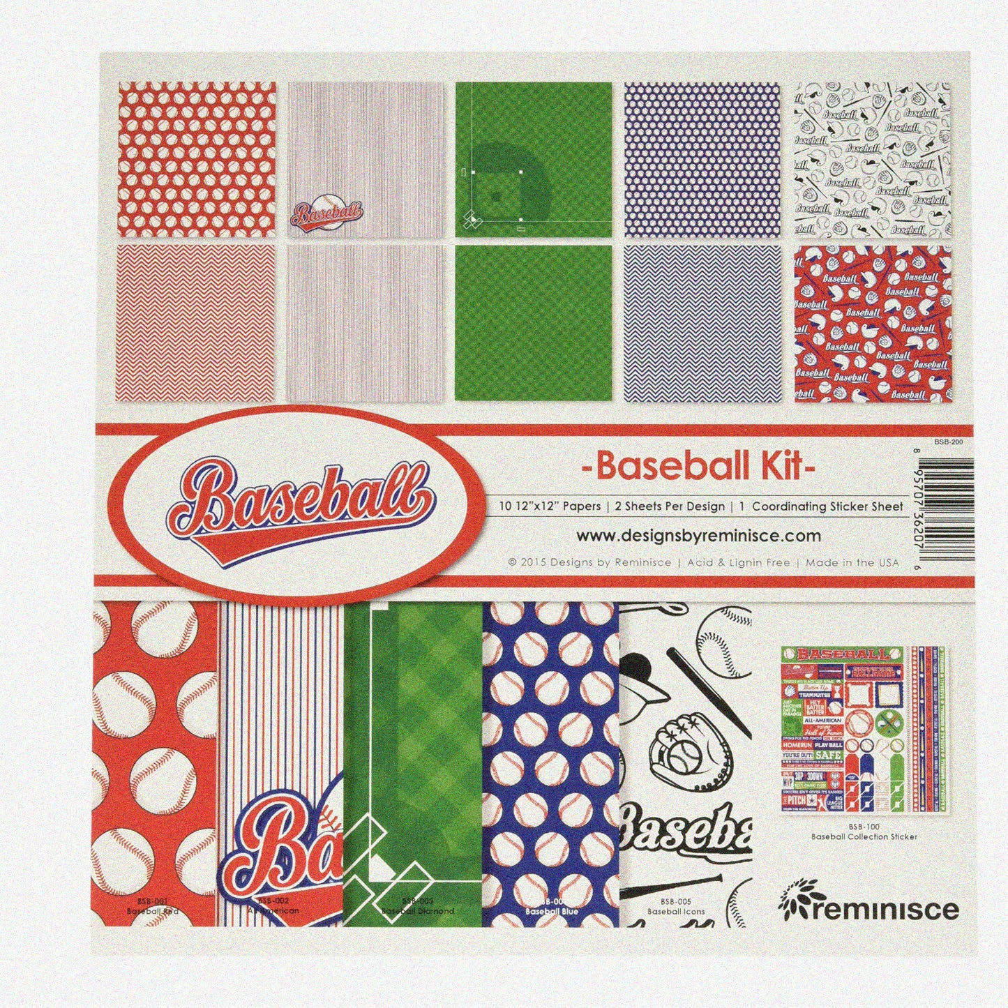 Rainbow Diamond Baseball Memories Kit