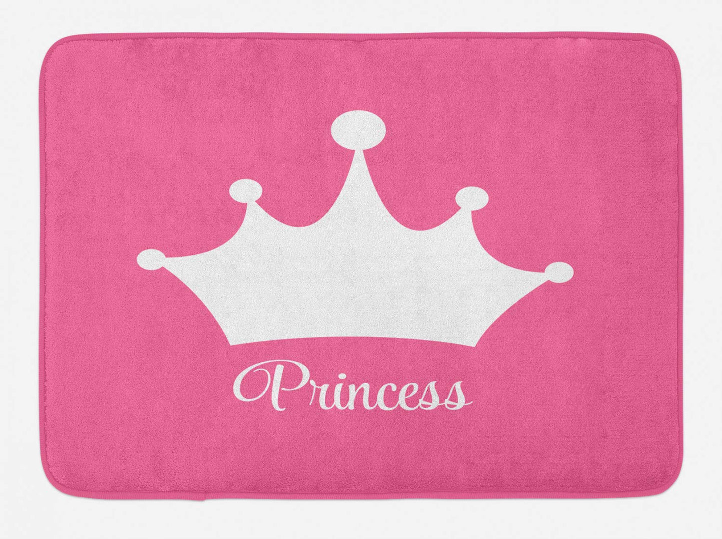 Cartoon Bath Mat Pink White 30.2" x 20"