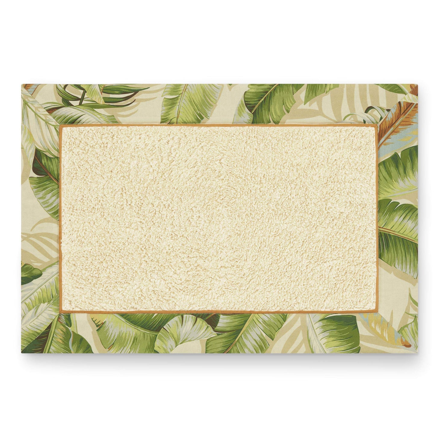 Cotton Bathroom Rug 20"x30" Tropical Green