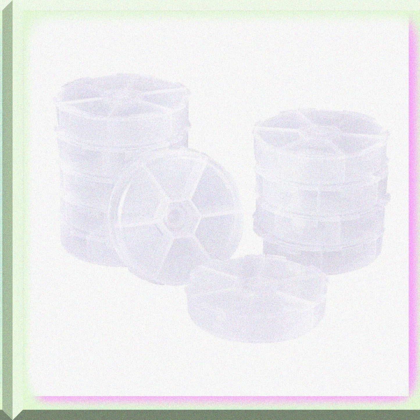 20Pcs Clear Plastic Bead Storage Containers 3.07 Inch Diameter
