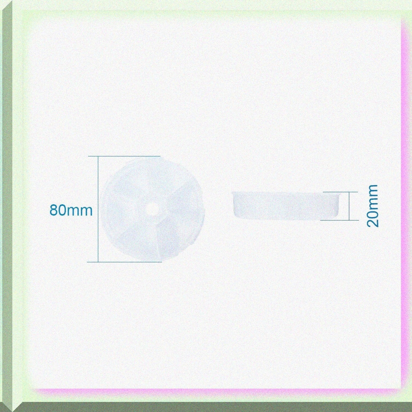 20Pcs Clear Plastic Bead Storage Containers 3.07 Inch Diameter