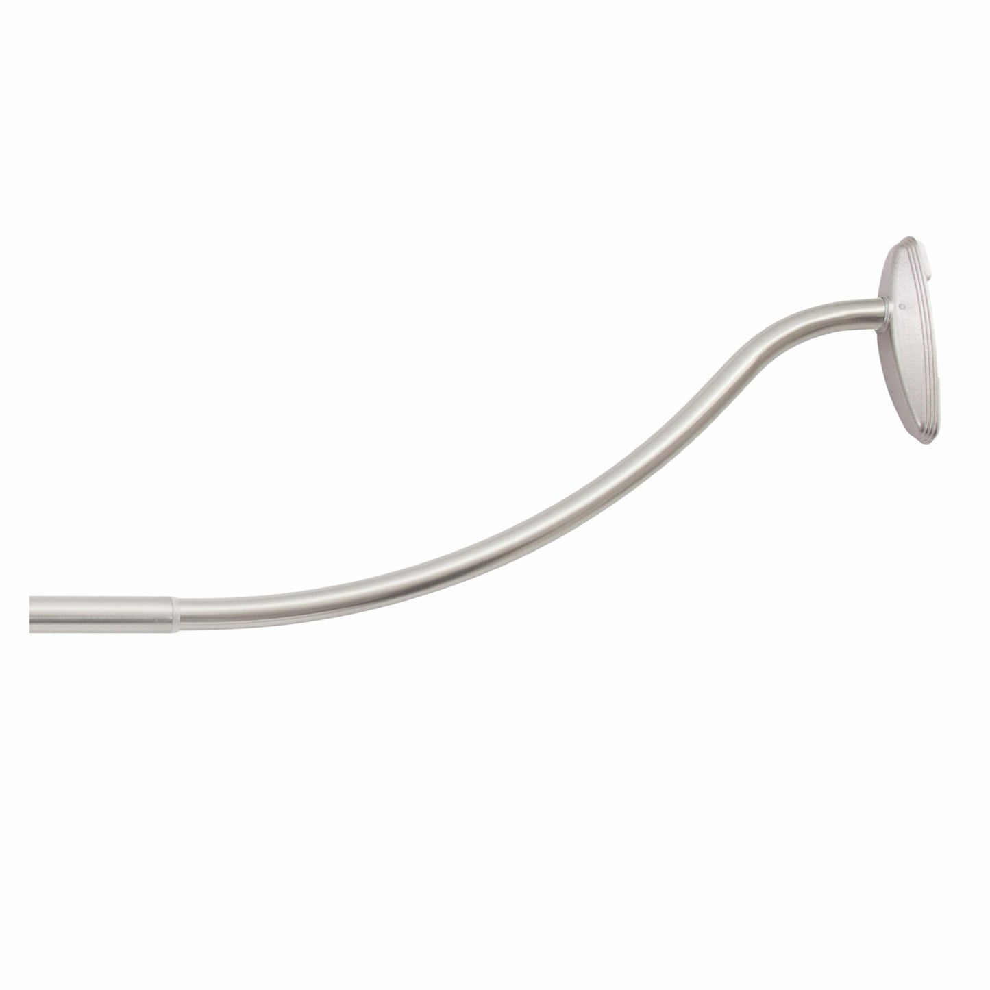 6" Curved Shower Curtain Rod, Brushed Nickel