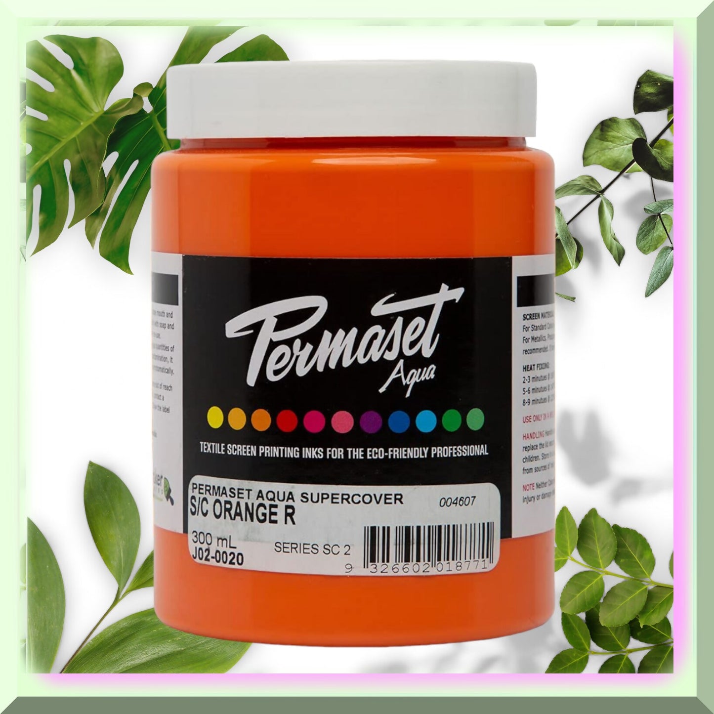 AquaTint Orange Burst Screenprinting Ink 300 mL