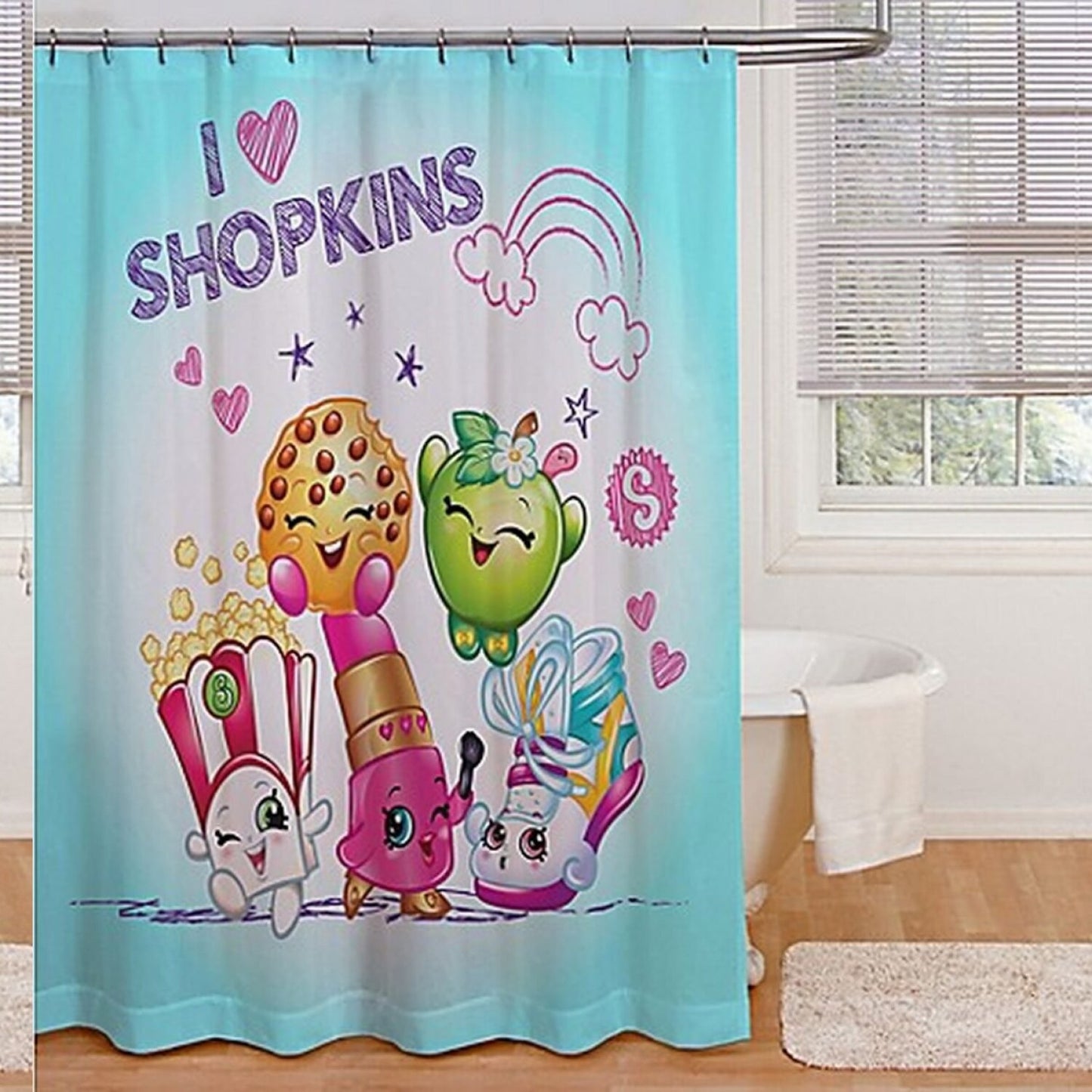 Microfiber Shower Curtain 72" x 72" Multi-Design