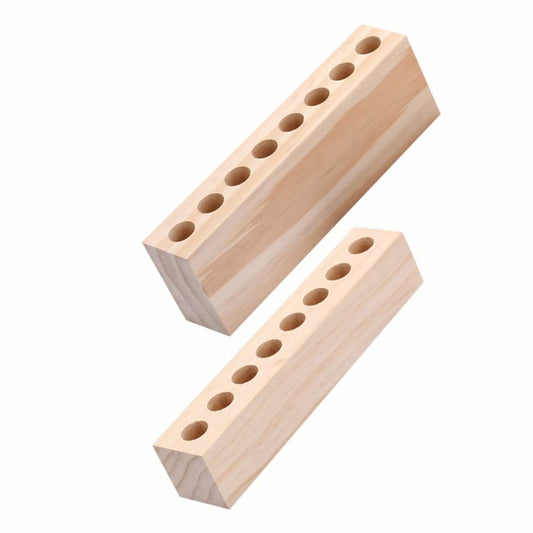2pcs Wooden Lipstick and Lip Gloss Organizer Set