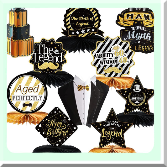 10 Pieces Legend Themed Centerpieces for Birthday and Father's Day
