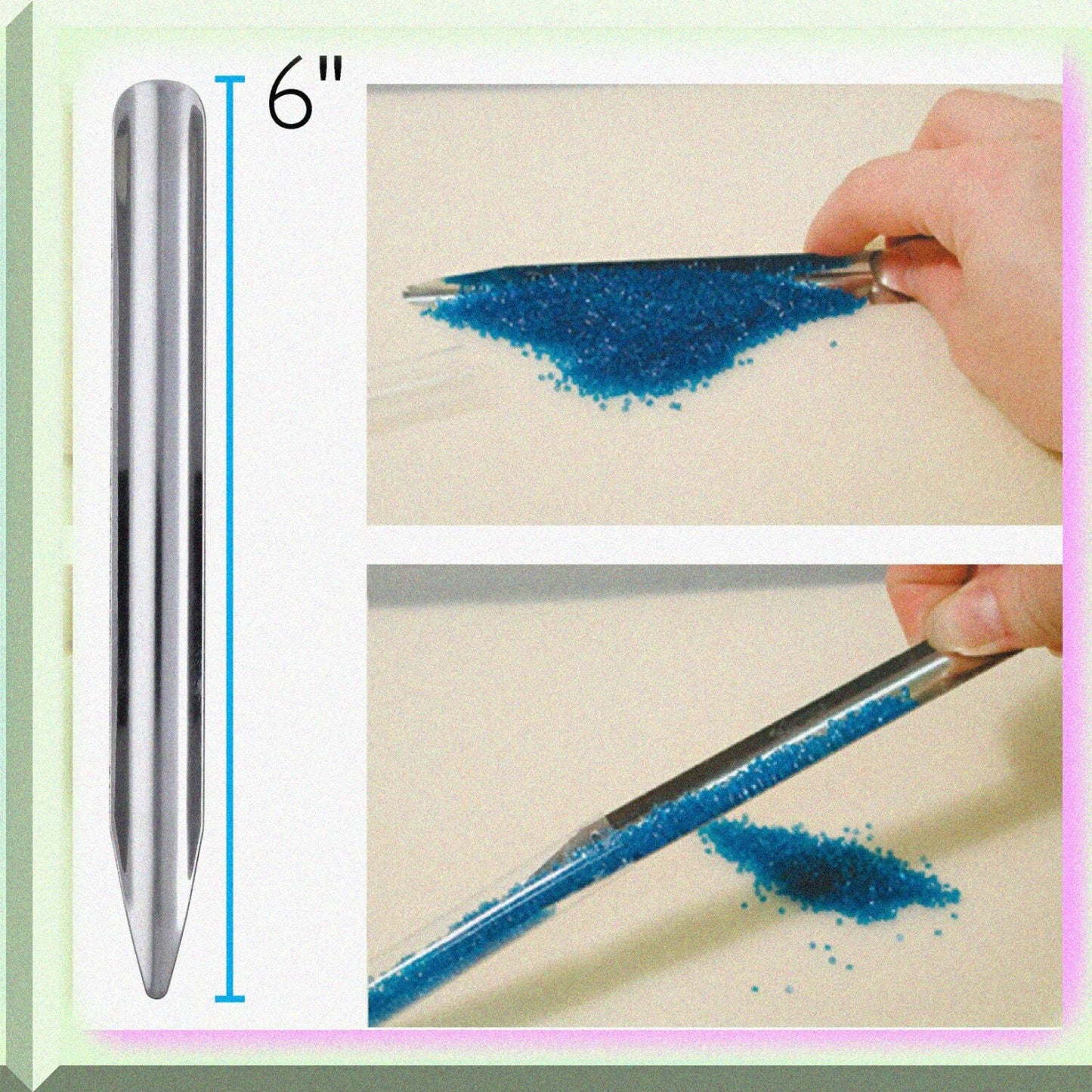 6-Inch Curved Metal Bead Scoop Tool