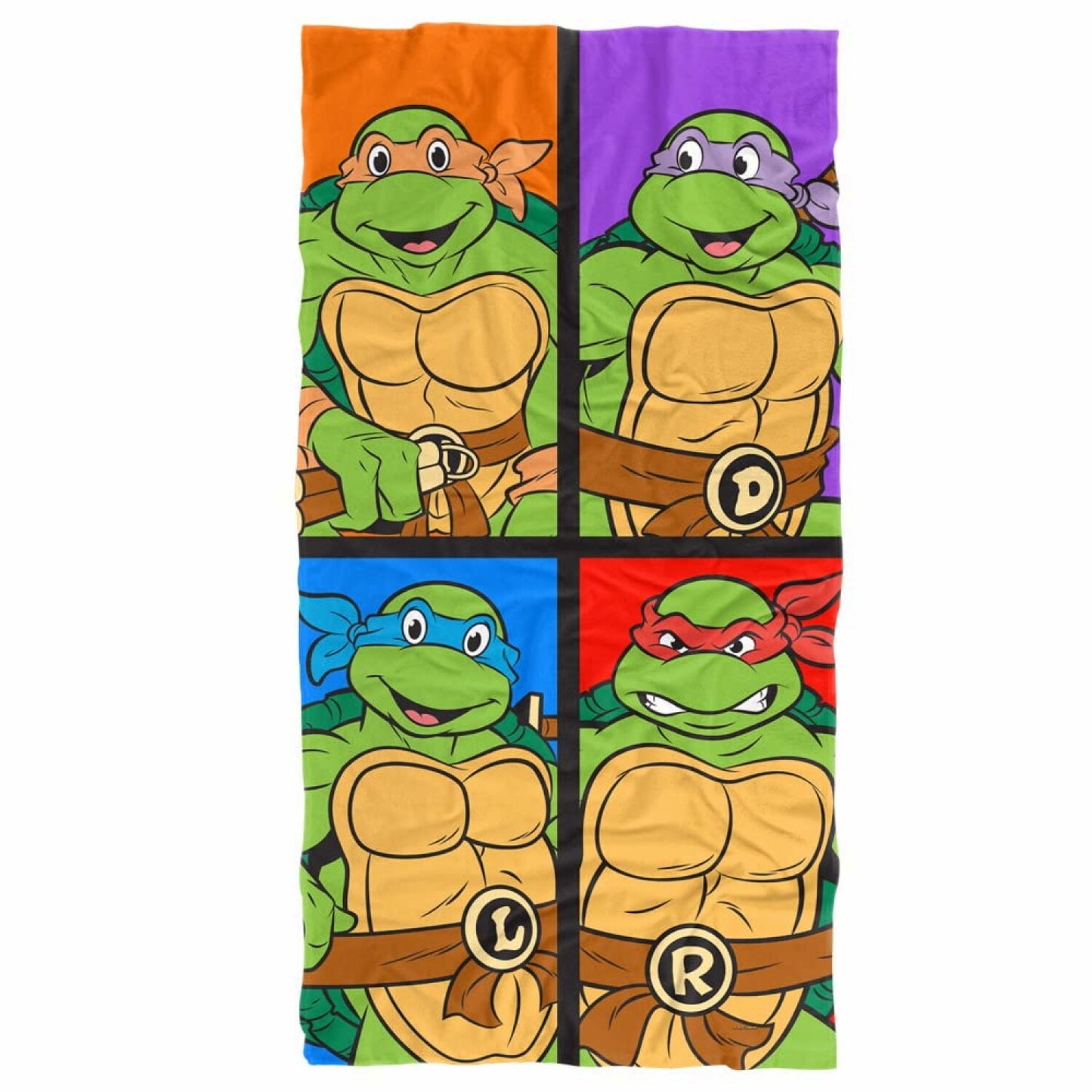 Teenage Mutant Ninja Turtles Turtle Tiles Beach Towel 30"x60"