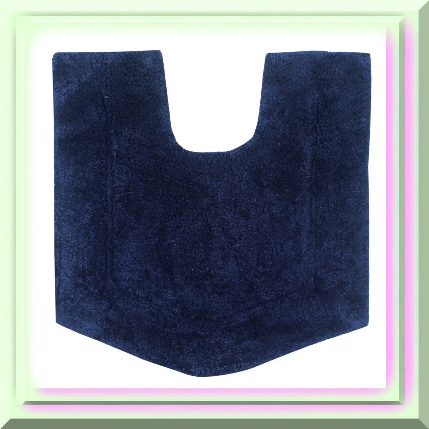 Waterford Collection 100% Cotton Bath Rug 20x20 Navy