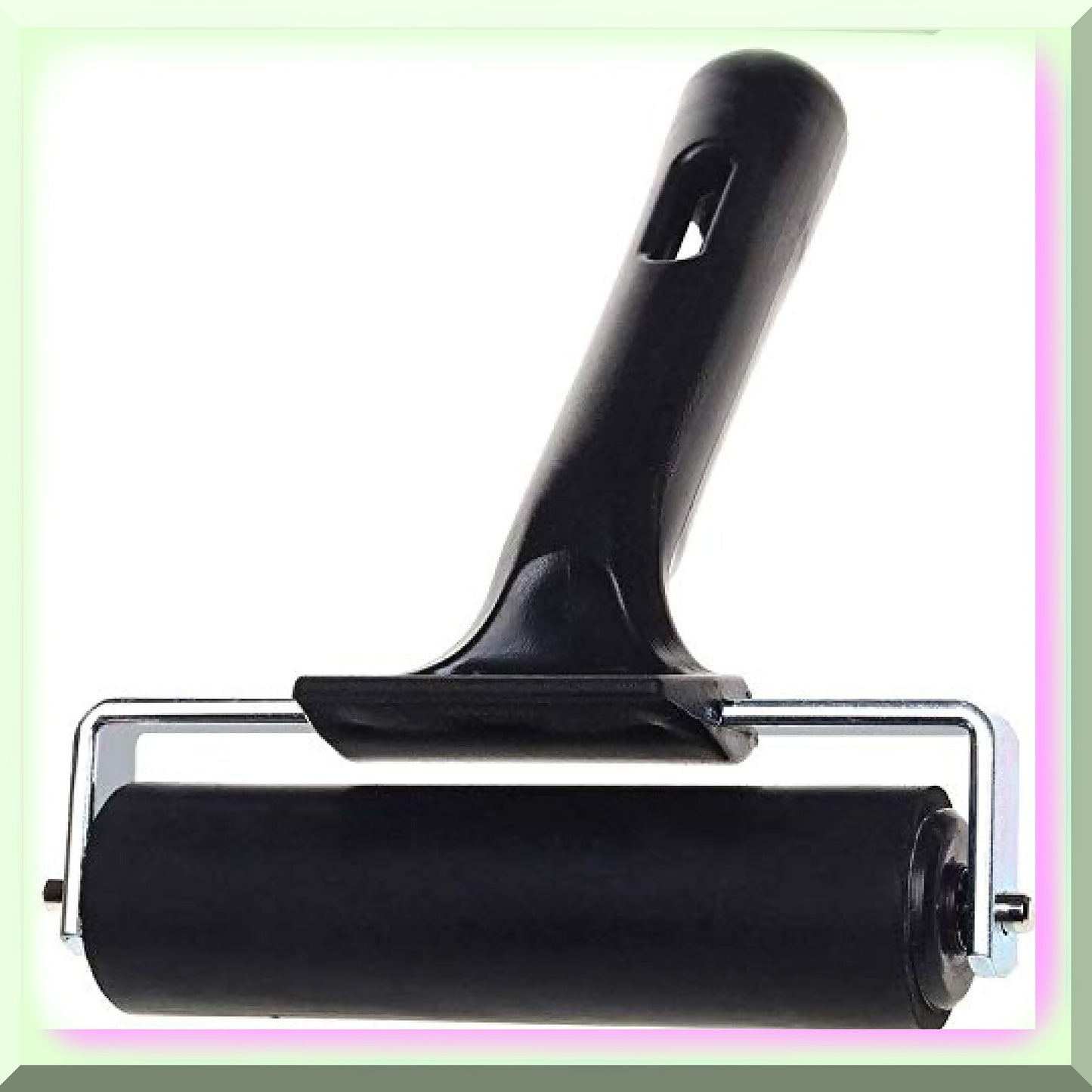 4-Inch Rubber Brayer Roller for Printmaking and Gluing