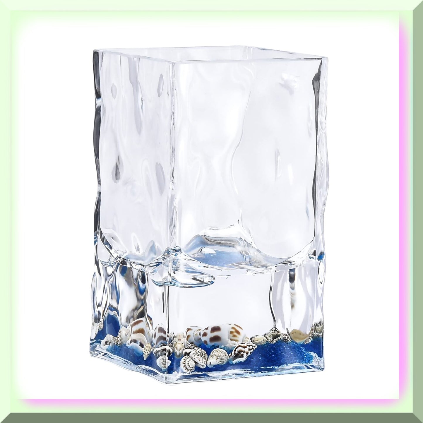 4 Piece Acrylic Floating Shell Bathroom Accessory Set