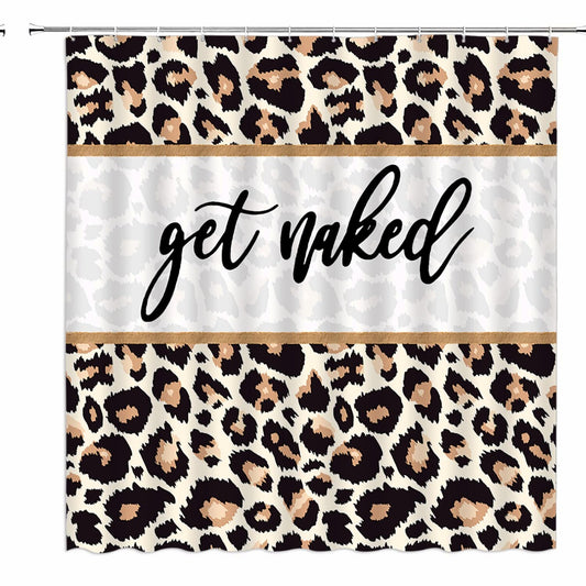 Leopard Print Shower Curtain 70x70 inches
