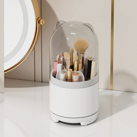 Makeup Brush Holder Organizer with Lid