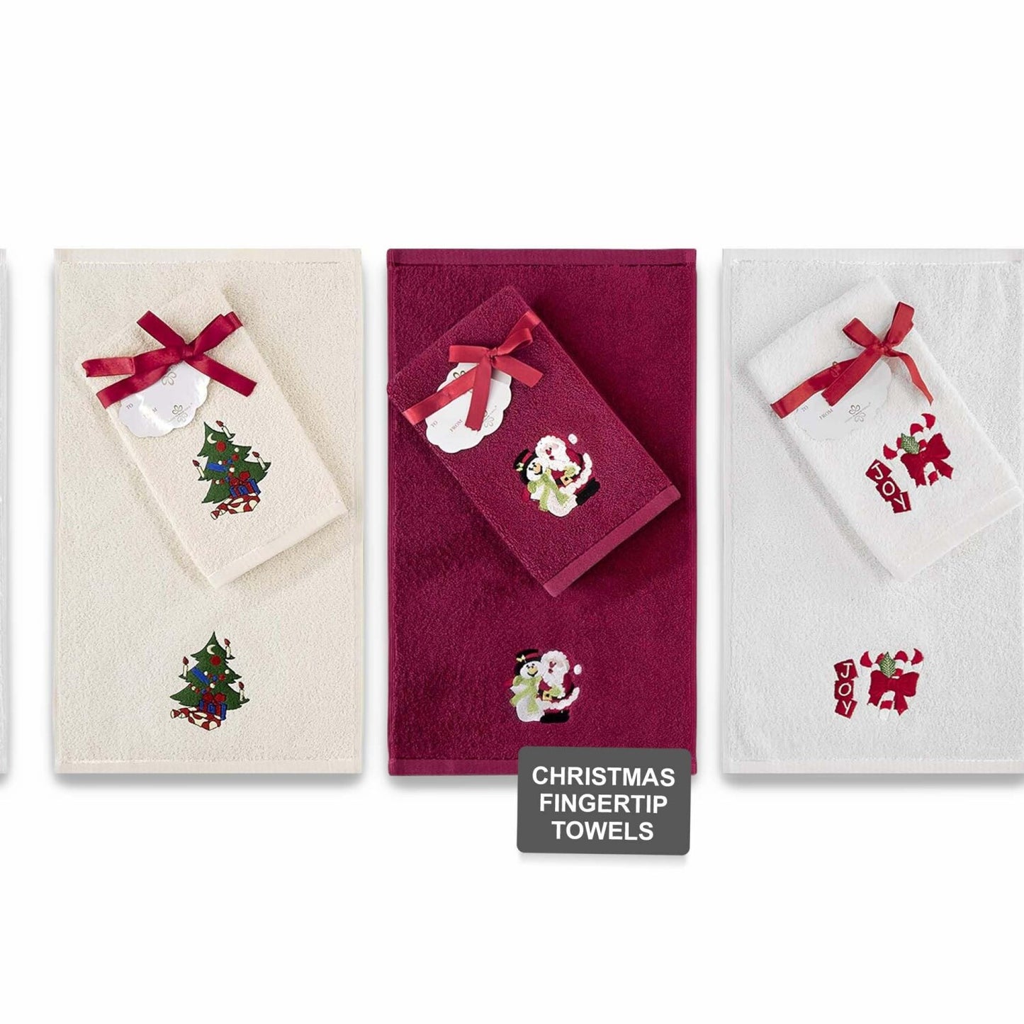 6-Piece Embroidered Fingertip Kitchen Towel Set