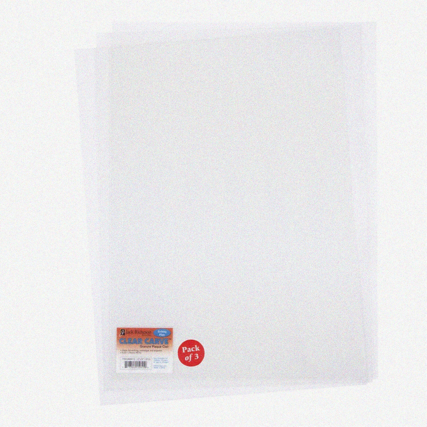 3 Clear Carve Etching Plates 12" x 16"