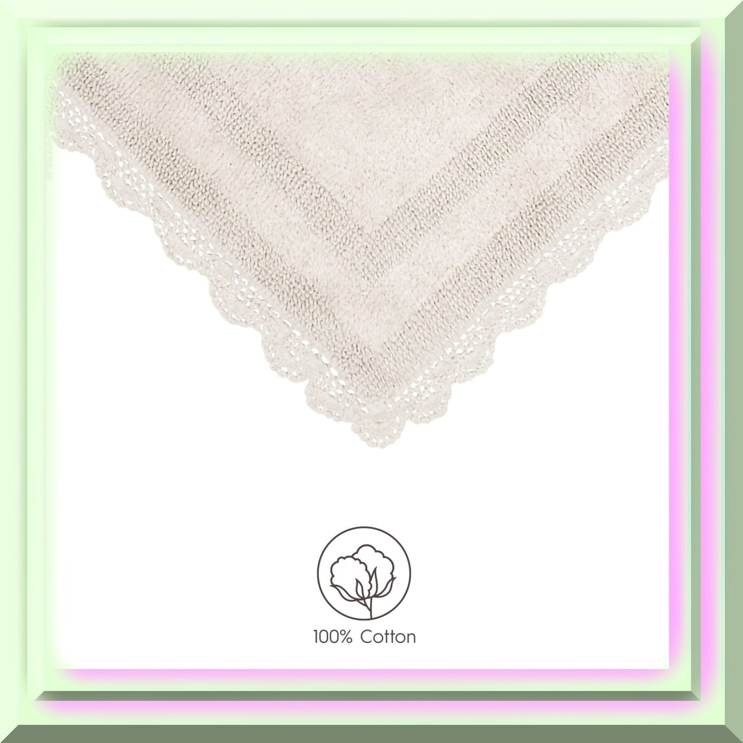 Crochet Cotton Bath Rug 21x34 Creamy White