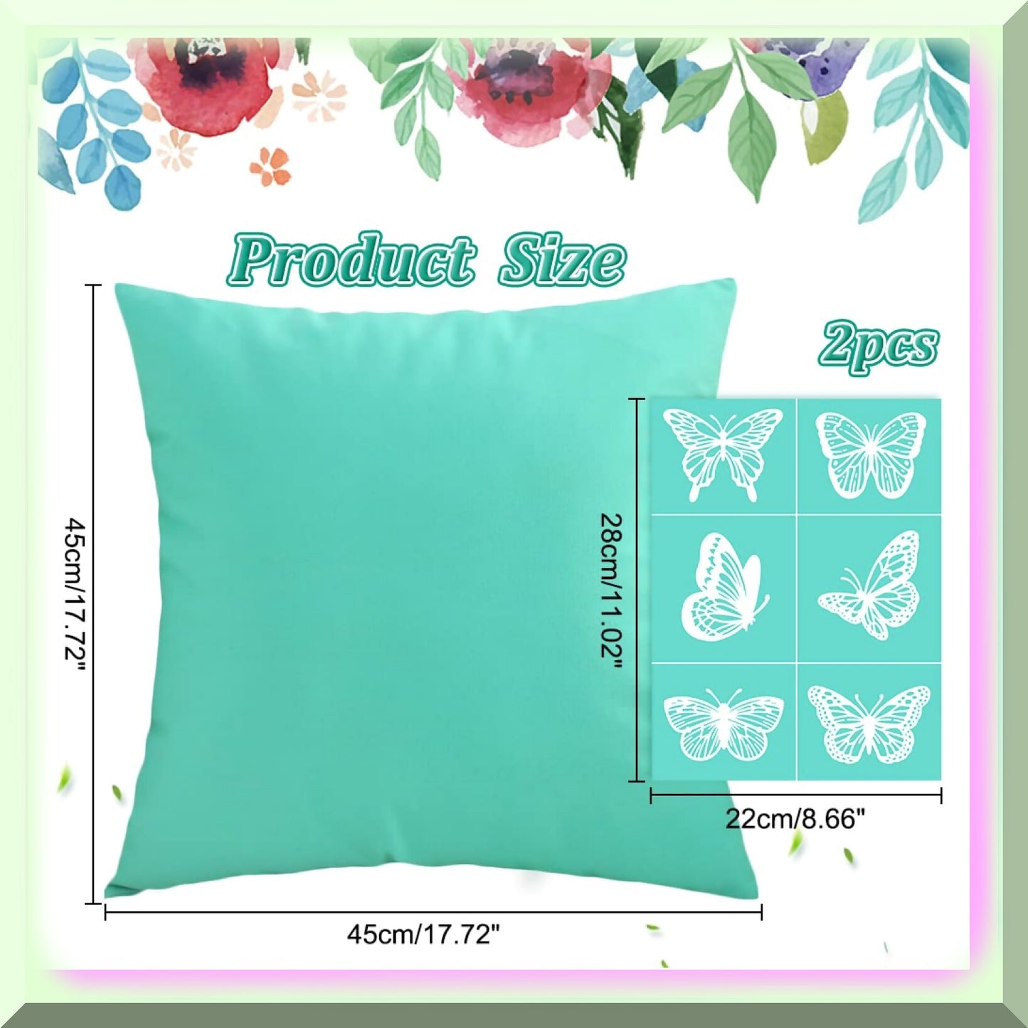 Butterfly Print Silk Screen Printing Kit 2PCS
