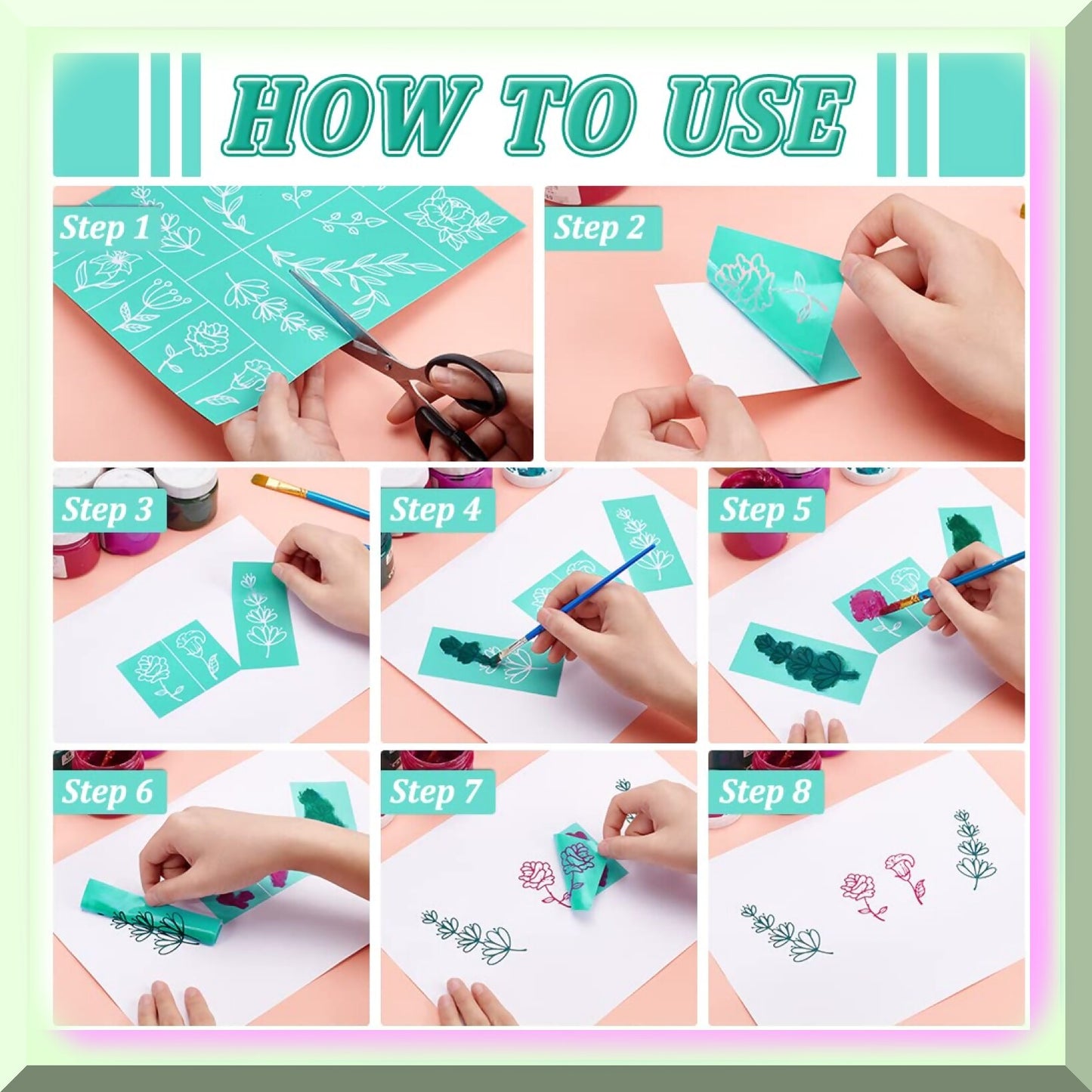 Butterfly Print Silk Screen Printing Kit 2PCS