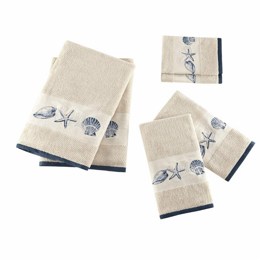 Bayside Cotton 6-Piece Bathroom Towel Set