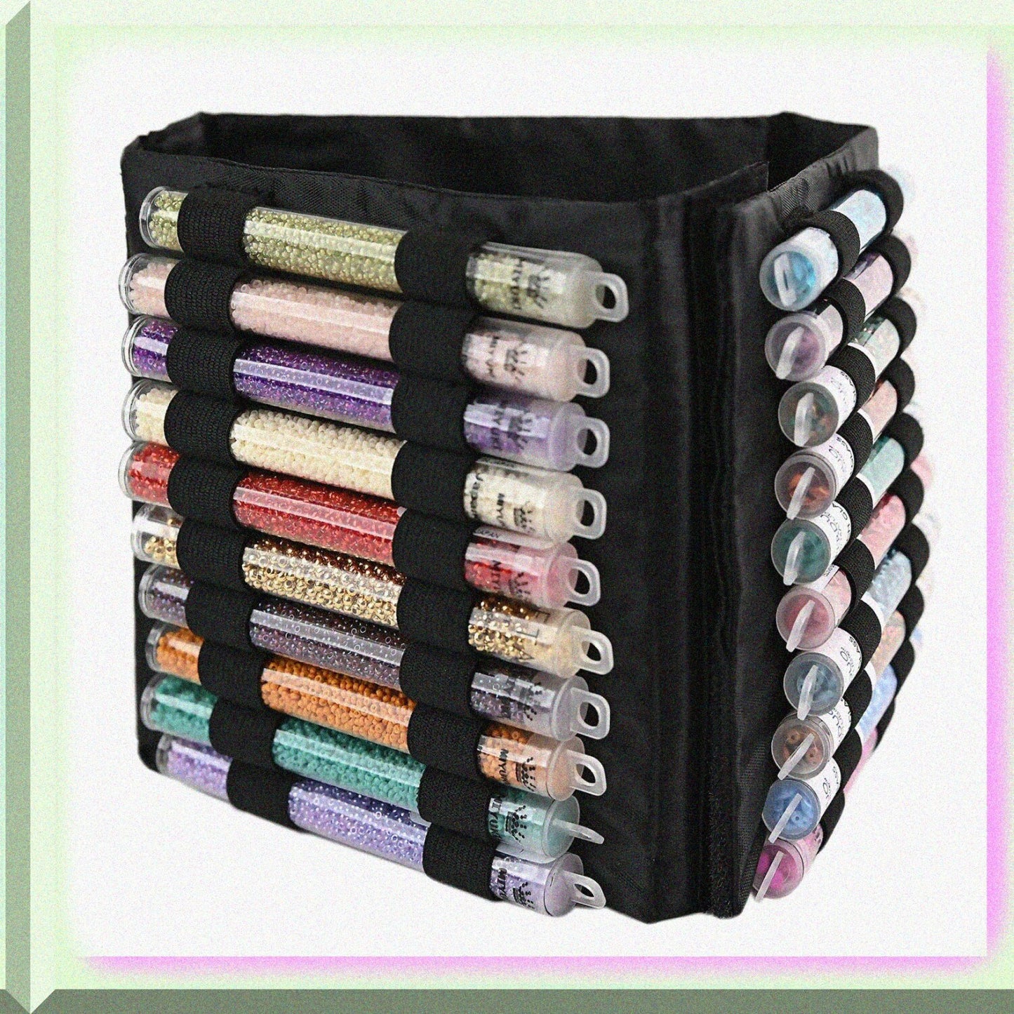 Bead Tube Tower Mini Storage Unit 6.5 Inches