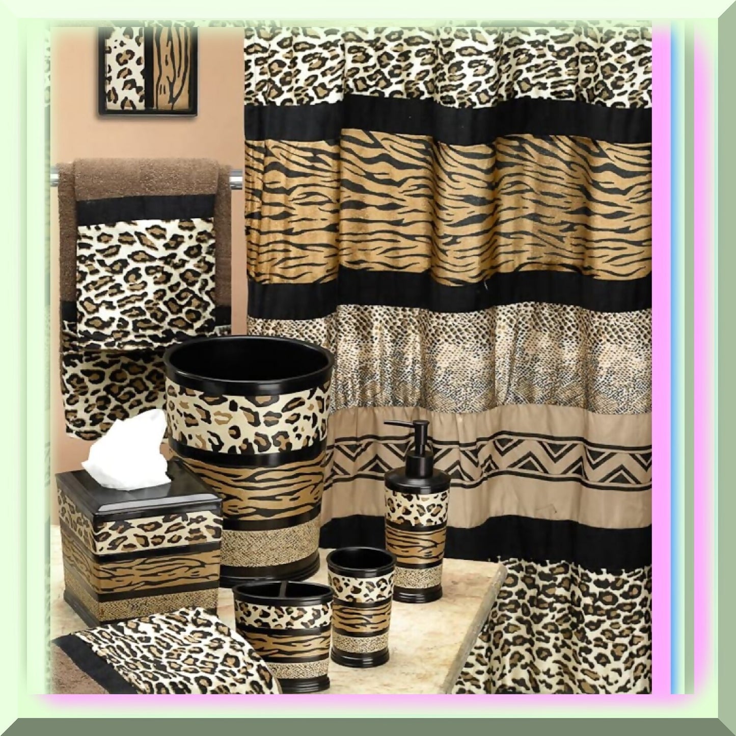 Rug, Jezella Collection, 31" x 21", Animal Print