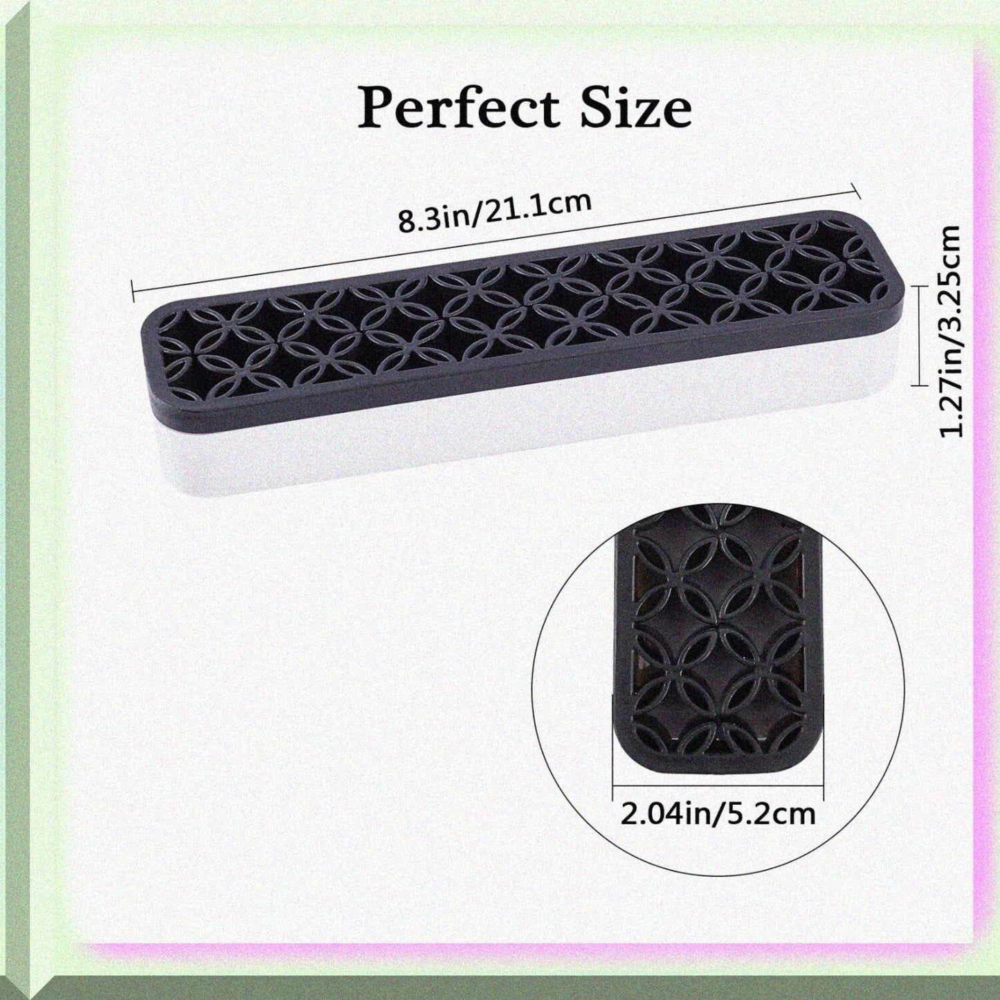 Silicone Desktop Organizer for Makeup Brushes Black