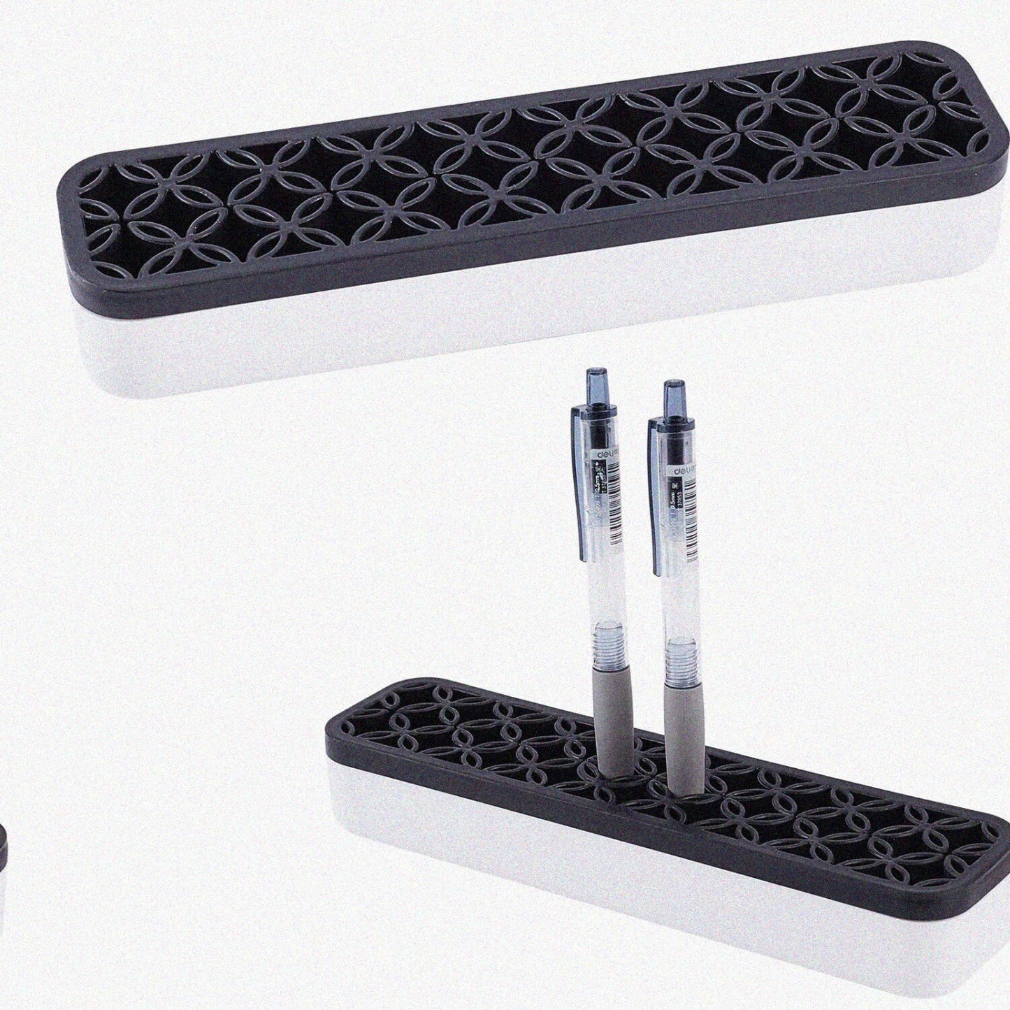 Silicone Desktop Organizer for Makeup Brushes Black