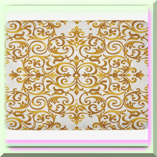 Victorian Lace Bath Mat 30x20 White