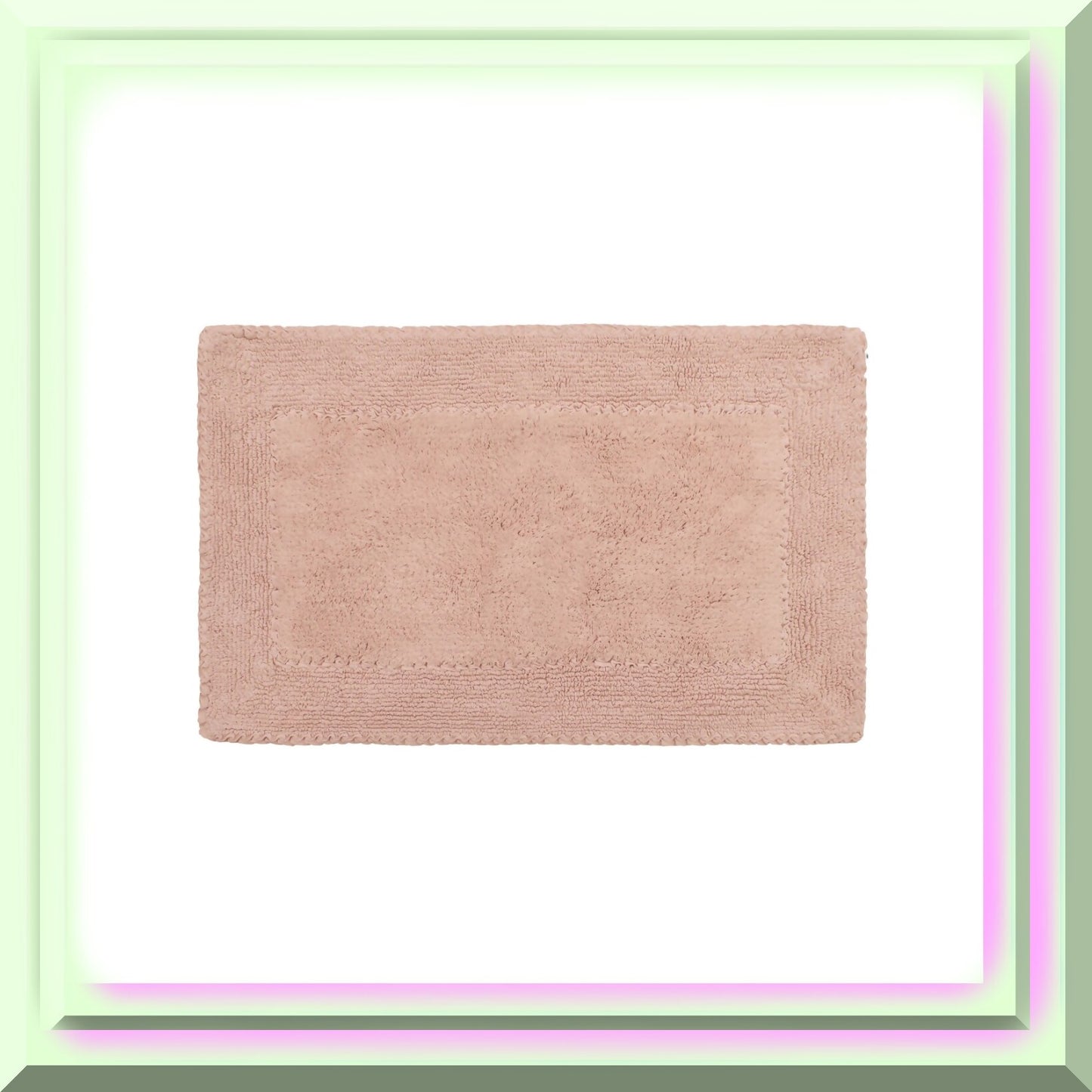 Ruffle Cotton Bath Rug 20" x 34" Blush