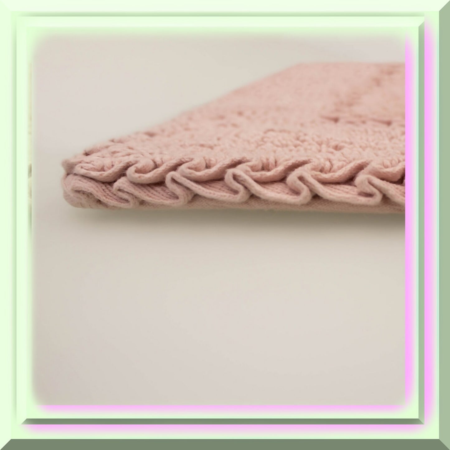 Ruffle Cotton Bath Rug 20" x 34" Blush
