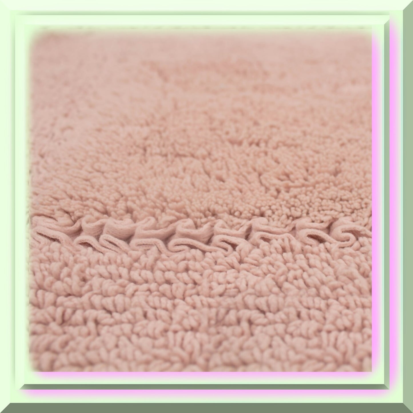 Ruffle Cotton Bath Rug 20" x 34" Blush