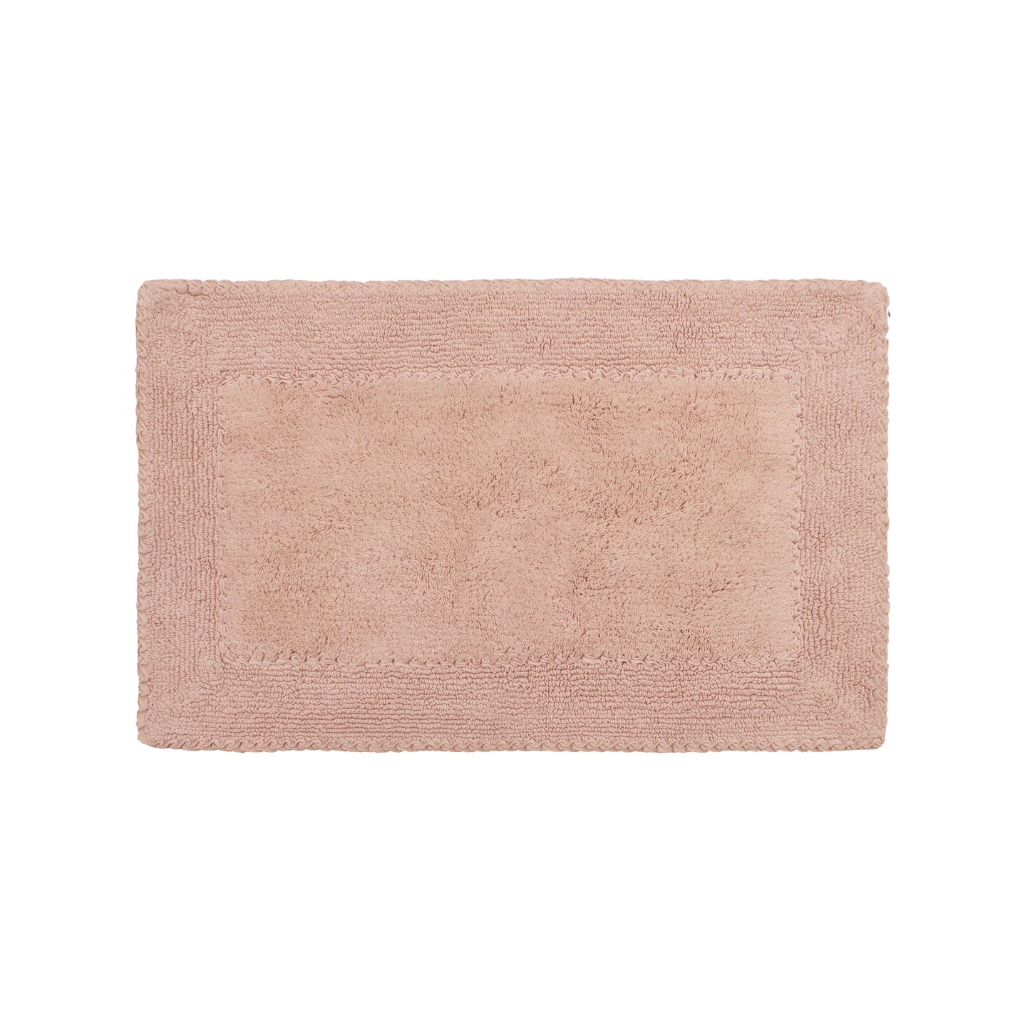 Ruffle Cotton Bath Rug 20" x 34" Blush