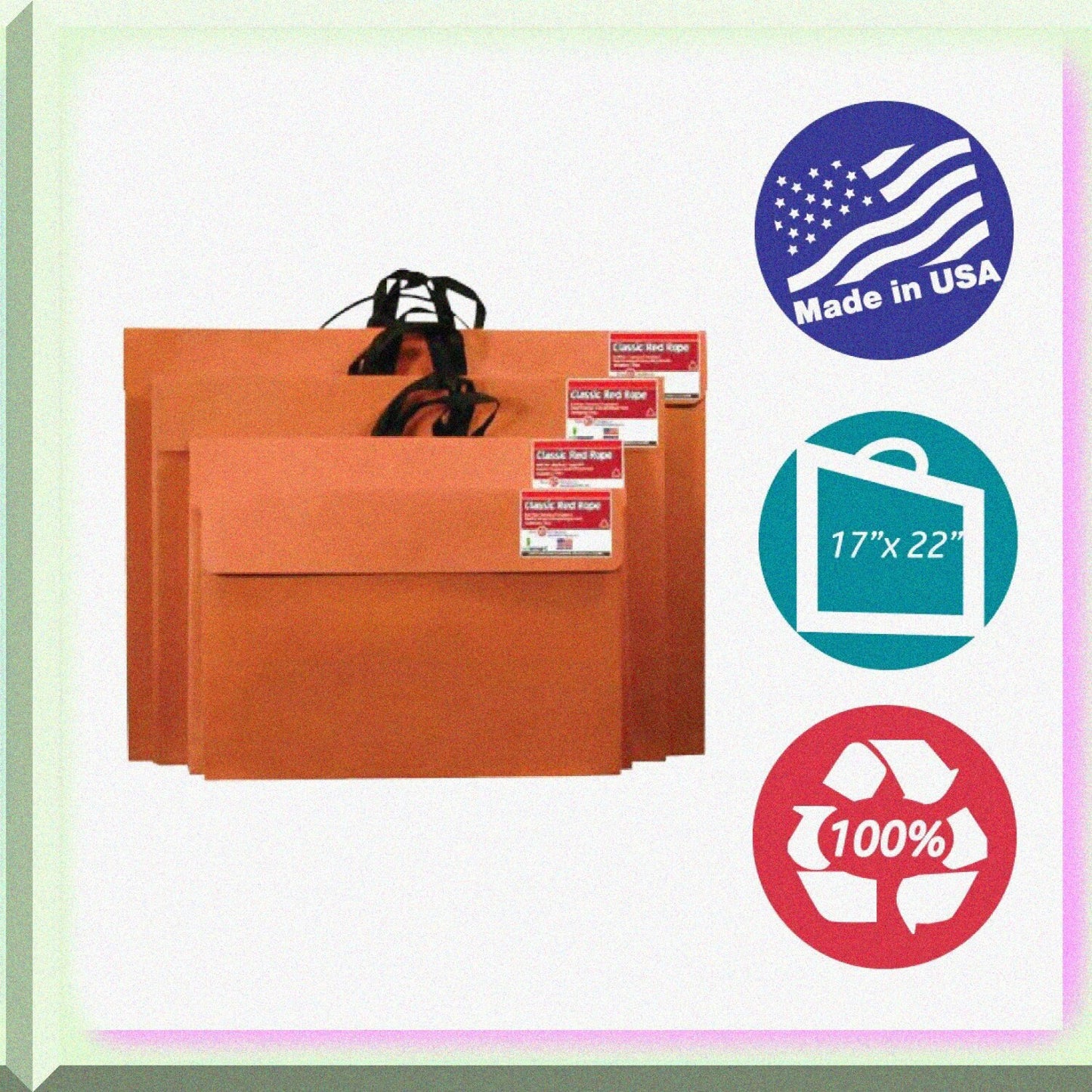 17 x 22 Art Portfolio Case with Woven Handle