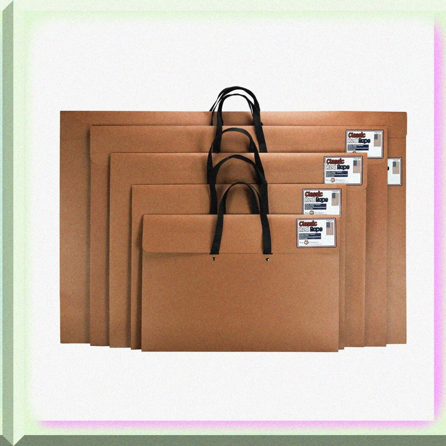 17 x 22 Art Portfolio Case with Woven Handle