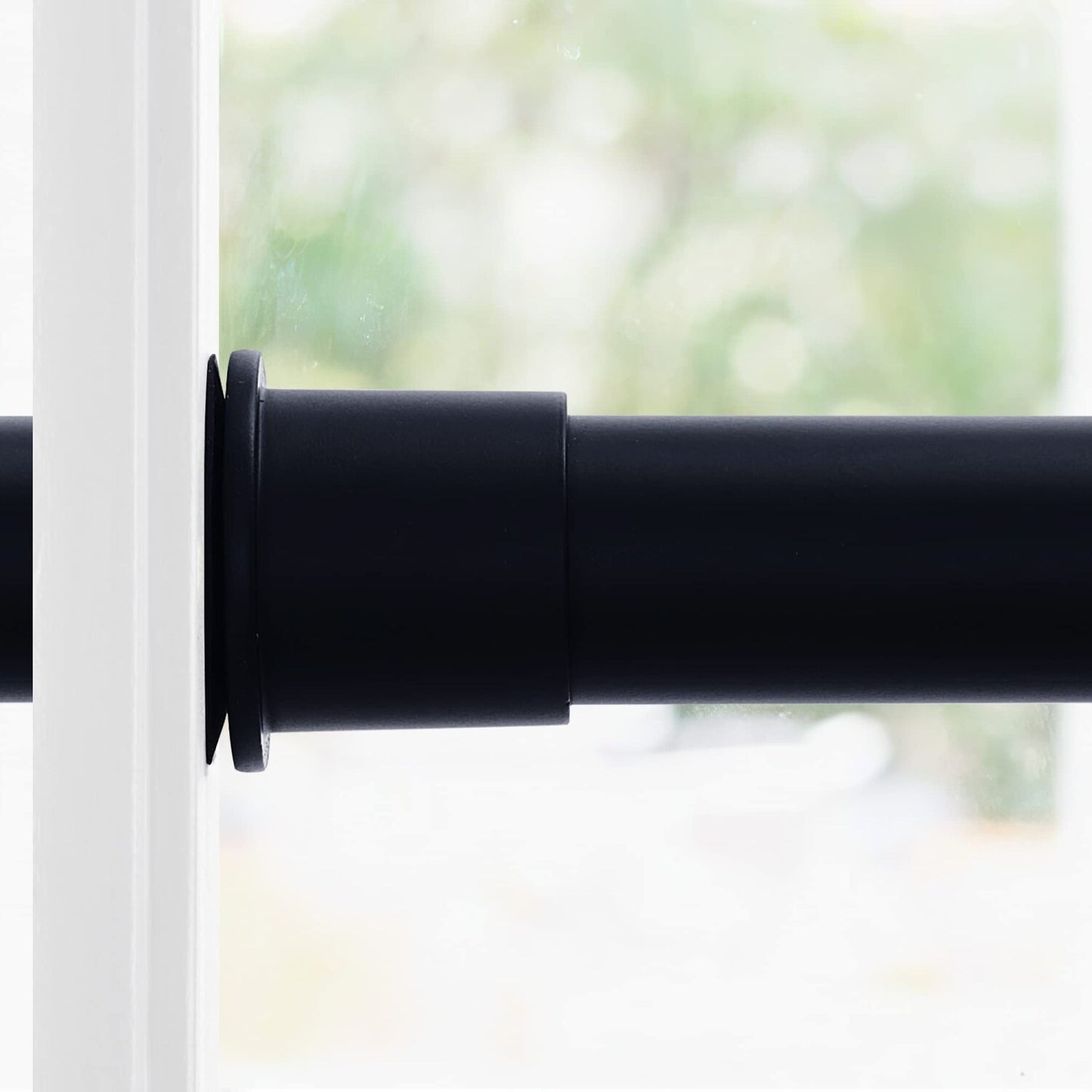 Black Tension Curtain Rod 80-120 inches