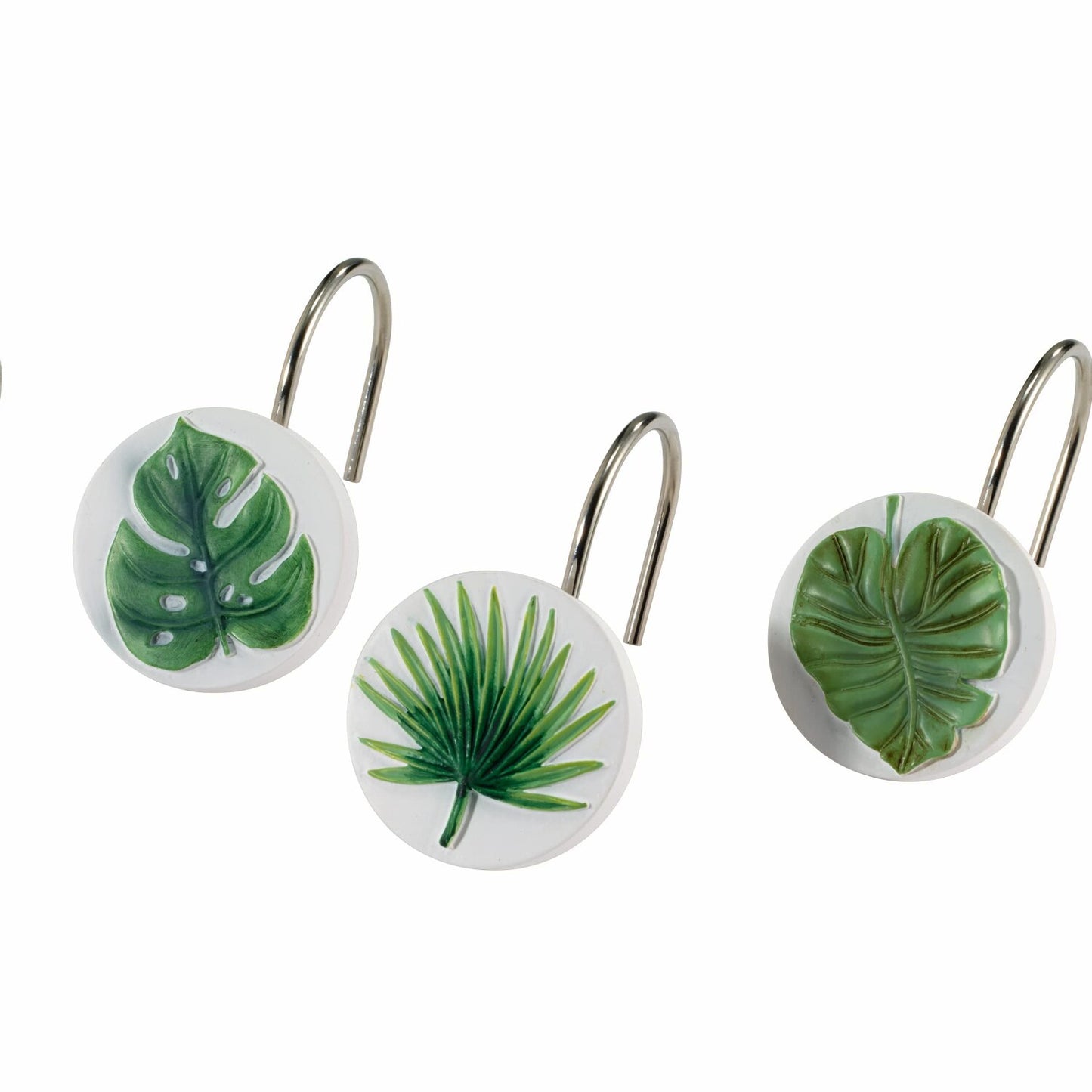 Tropical Shower Curtain Hooks Set of 12