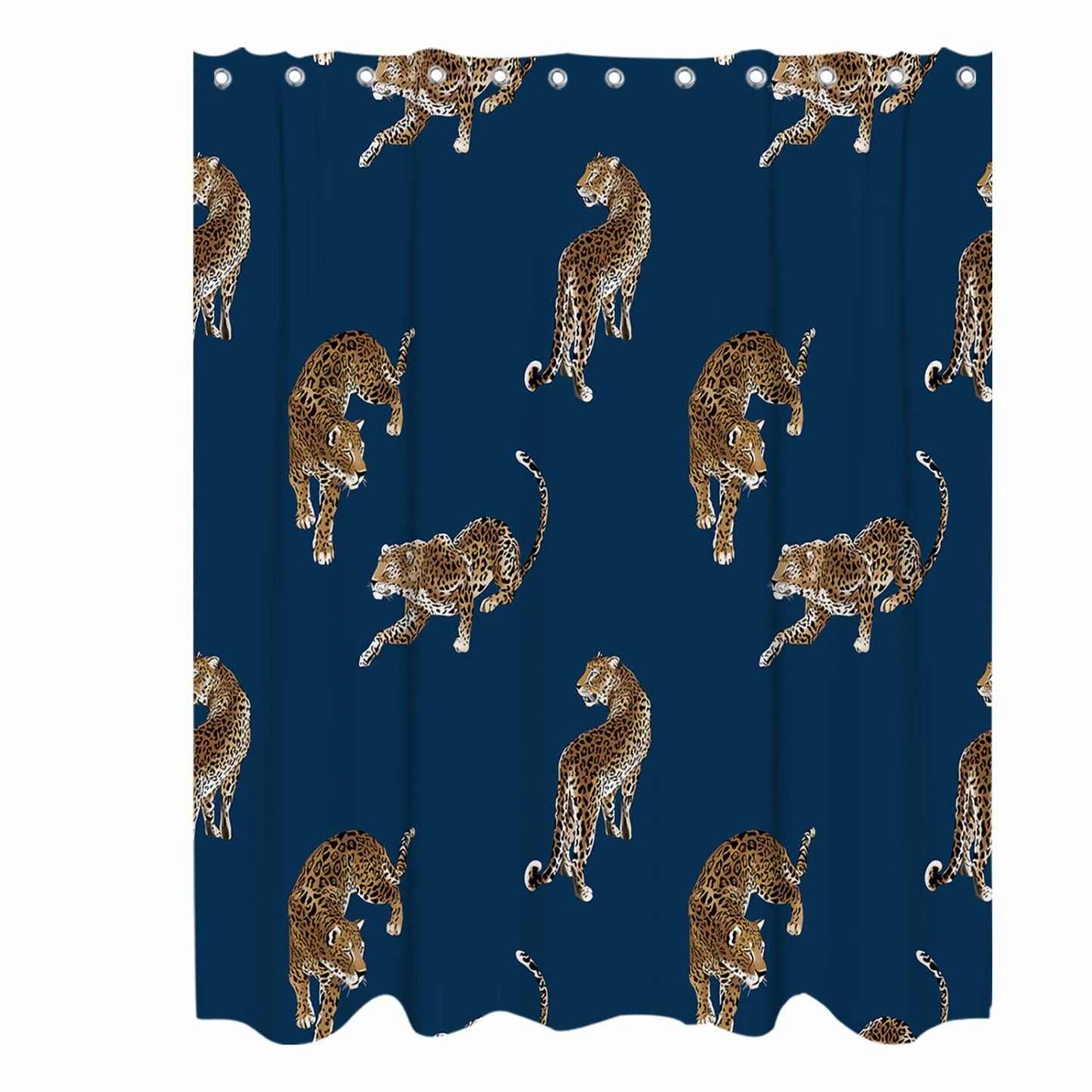 Boho Leopard Cheetah Shower Curtain 72x72 inches
